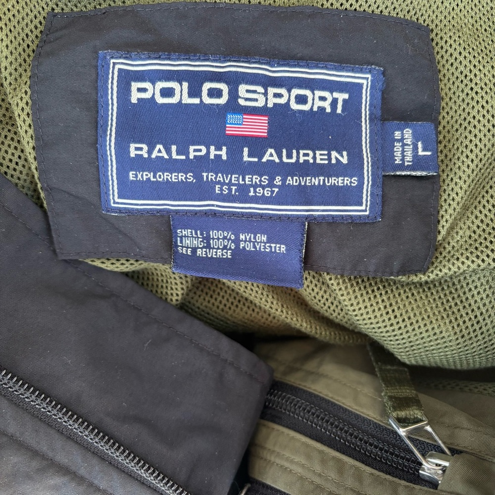 Vintage RALPH LAUREN POLO SPORT Windbreaker—Men’s Large—Thailand—VG Condition